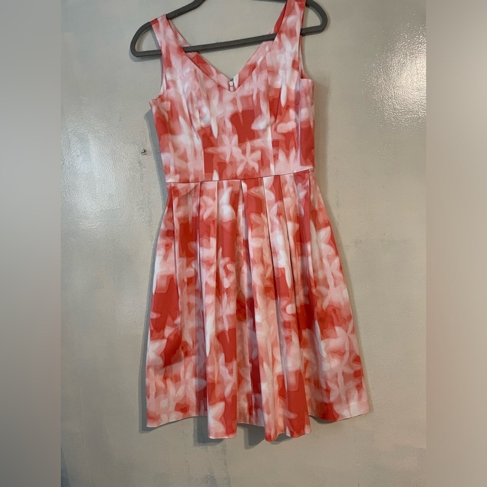 Calvin Klein dress size 4 pleated skater summer dress cotton boho